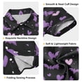 thumbnail image 3 of Dailycode Small Short Sleeve Button Down Shirts Purple Hearts and Bats Casual Shirt 3-10 Years, 3 of 9
