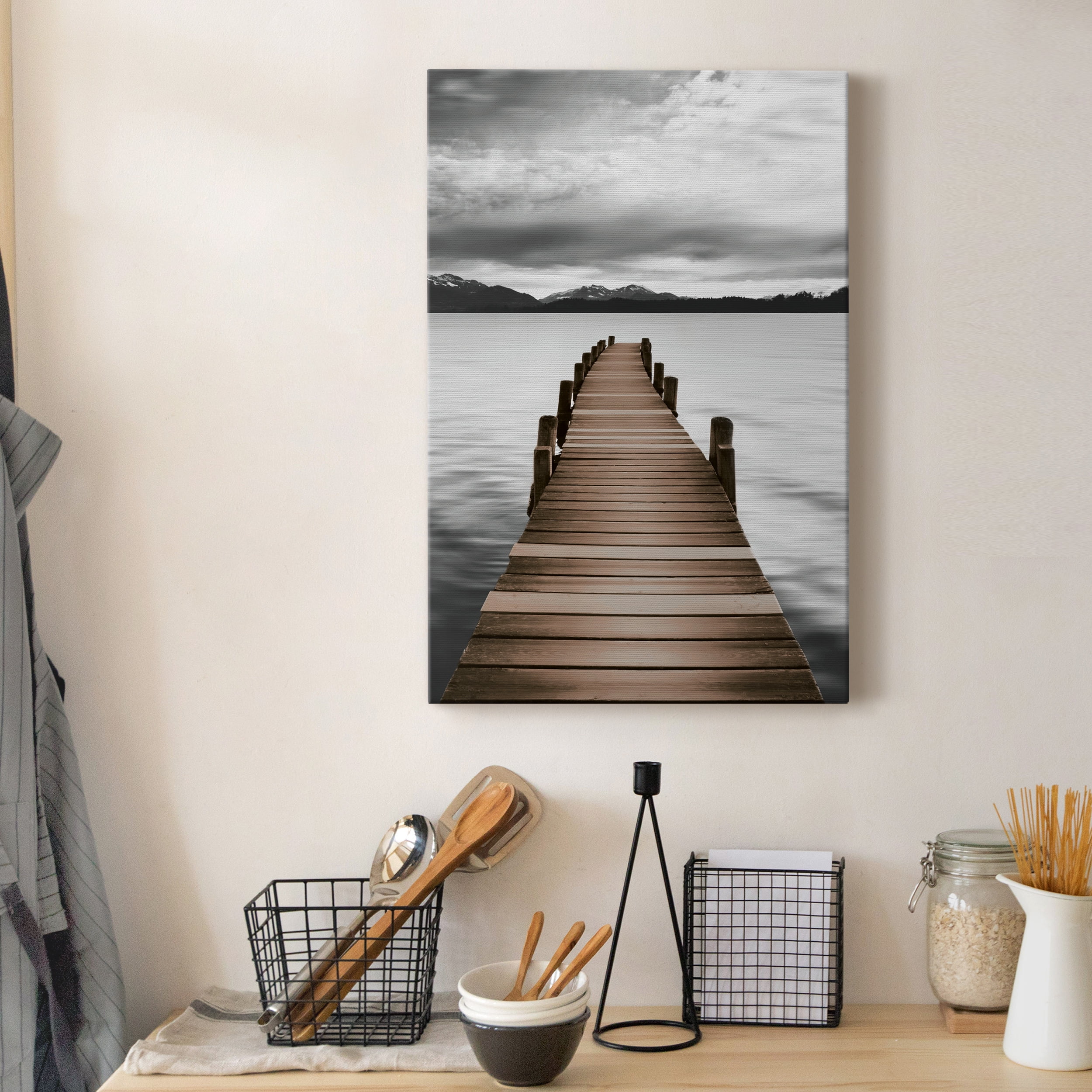Mountain Jetty Premium Gallery Wrapped Canvas - Ready to Hang - 18 x 27