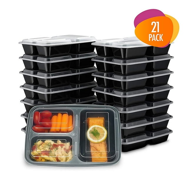 Contenedores para Alimentos Redlemon Reutilizables Bento Box (21 pz)