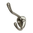 thumbnail image 2 of GlideRite  Satin Nickel Double Robe and Coat Hooks (Pack of 10), 2 of 2