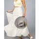 thumbnail image 5 of Gibobby mini faldas de tul de cintura alta elástica de verano para mujer Falda larga informal con cordón A Line(Blanco, M), 5 of 5
