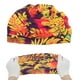 thumbnail image 5 of Gorro de Natación Transpirable con Patrón de Hojas 1 Pc Naranja Amarillo, 5 of 6