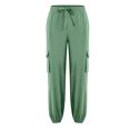 thumbnail image 4 of Vedolay Men's Pants Casual Drawstring Outdoor Hiking Sweatpants Pants Green,3XL, 4 of 5
