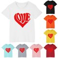 thumbnail image 2 of GERsome Boys Short Sleeve Crewneck T-Shirts Top, Girls Soft Cotton Tee, 3-10 Years Toddler Baby Girls Boys Summer Cotton T-Shirt Cute Graphic, 1-Pack, 2 of 4