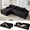 Black+Left, variant on 110" L Shaped Modular Sectional Couch with Reversible Chaise, 3-in-1Memory Foam Boneless Couch for Living Room,Corduroy Folding Floor Cloud Couch Bed (Left Facing Sofa)