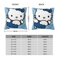 thumbnail image 2 of Hello Kitty Pillow Cover, Square Throw Pillow Cases For Couch Sofa Bed Living Room,Home Decorative, 22"X22", 2 of 9