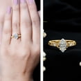 thumbnail image 3 of Rosec Jewels Lab Grown Diamond Marquise Engagement Ring 1 Ct - 5X10 mm - Celtic Knot Ring - EF-VS Grade, 14K Yellow Gold, US 11.00, 3 of 9