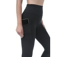 thumbnail image 5 of Allsense Women's Seamless Full Length High Waist Leggings with Pockets Yoga Black Large, 5 of 7