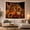 Cornucopia Harvest, variant on Autumn Sunflowers and Pumpkins Polyester Tapestry