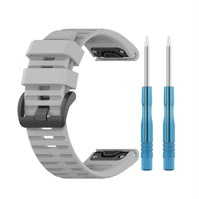 Correas de repuesto compatibles con Garmin Fenix 7X/Fenix 6X GPS/Fenix 6X PRO Watch correa de silicona 26mm correa de liberación rápida con herramienta