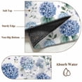 thumbnail image 5 of Entrance Runner Rug 2'x3', Blue Spring Floral Non-slip Doormat for Indoor Outdoor Entrance, Watercolor Botanical Elegant Washable Throw Floor Mat for Front Door/Living Room/Bedroom/Bathroom/Kitchen, 5 of 9