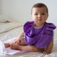 thumbnail image 3 of Babero con Olanes Masho, Impermeable y Cierre Velcro lila Unitalla Masho Baberos Impermeables, 3 of 5