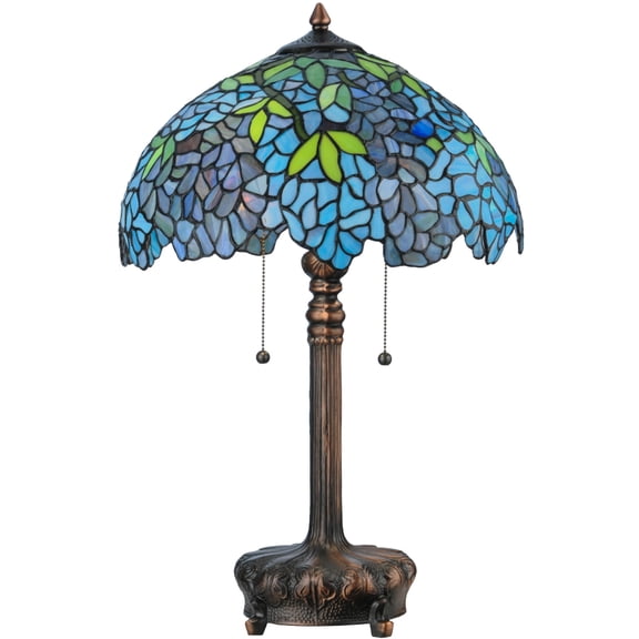 Meyda 25-inch Tiffany-style Wisteria Table Lamp - 25