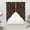 Brown, variant on Sage Green Floral Swag Valances for Windows 2 Pack, Kitchen Window Curtains 36 Inch Length, Vintage Spring Botanical Flowers Privacy Swag Curtains for Living Room/Bathroom with Rod Pocket 36"x36"