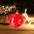 thumbnail image 2 of KCEHTA Light Up PVC Christmas Ball, 24 Inch Outdoor Giant Christmas Ball Ornaments, Christmas Decorations for Holiday Garden Lawn Yard Porch Party Decorations, 2 of 7