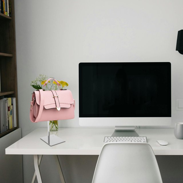 CRILSTYLEO Soporte Para Bolso Ajustable En Altura Acero Inoxidable Con Base Estable Para Exhibicion