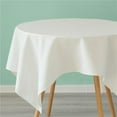 thumbnail image 1 of Deerlux QI003989.5270.WT 52 x 70 in. 100 Percent Pure Linen Solid Color Washable Tablecloth, White - Rectangle, 1 of 1