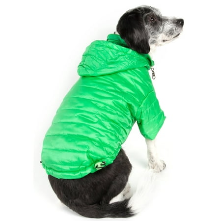 UPC: 0858342001809 | Pet Life ® Lightweight Adjustable and Collapsible  Sporty Avalanche  Dog Coat w/ Pop-out Zippered Hood
