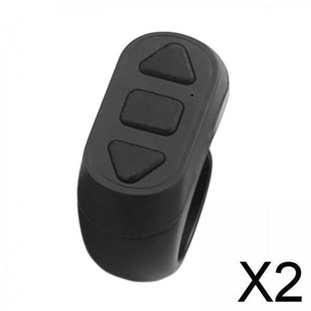Paquete de 2 a 6 anillos de control remoto para obturador de cámara de teléfono, para pasar páginas para la mayoría 2 piezas