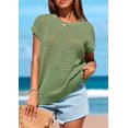 thumbnail image 4 of Top Prettygarden con mangas de ganchillo para mujer, primavera-verano, 4 of 8