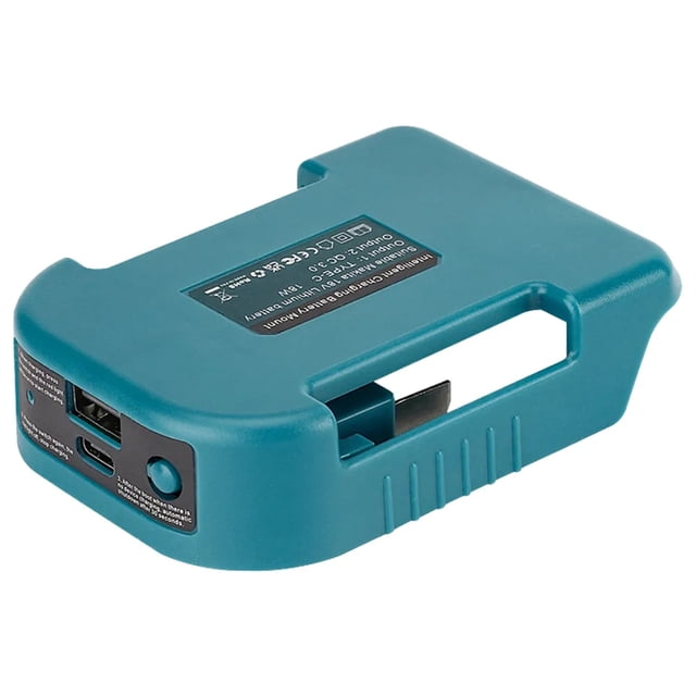 USB Power Bank r Adapter for Ma*kita 18V Li-ion Battery Rack Holder USB Type-C Output Fast Charging Interface