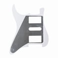 thumbnail image 3 of LOOKSEVEN Electric Guitar Pickguard Scratch Plate 11 Hole 2 Pot HSH for Strat Multicolors-Rice Yellow（Black）, 3 of 6