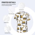 thumbnail image 3 of Hirioo Funny Excavator for Men's Baseball T-shirt Shirts Short Sleeve Casual Summer Button Stretch T Shirts,Size S-4XL-X-Large, 3 of 7