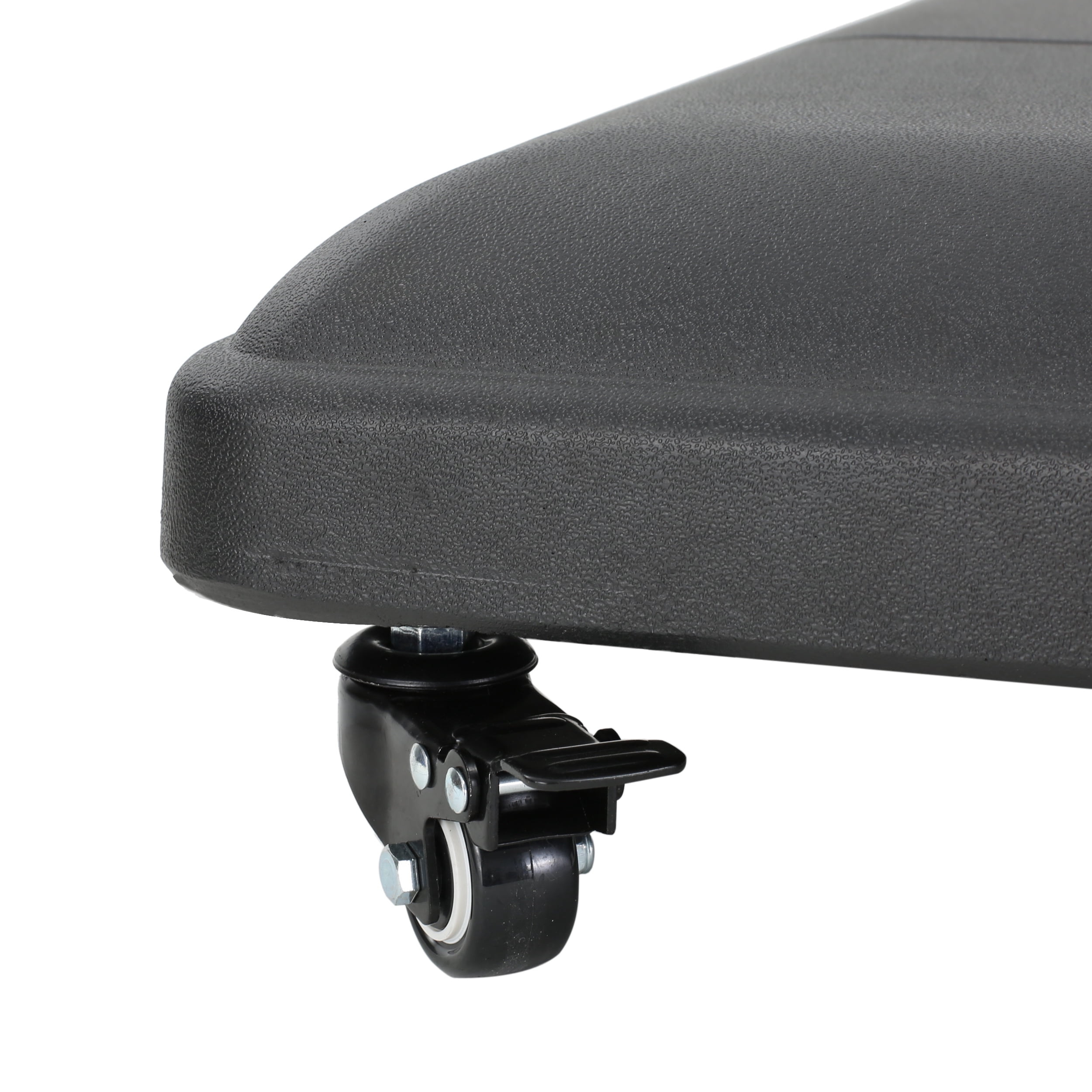 GDF Studio Hercules Outdoor 80lbs Concrete Square Umbrella Base, Black