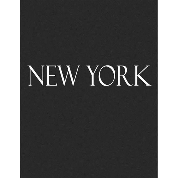 New York: White Black Decorative Book to Stack Together on Coffee Tables, Bookshelves and Interior Design Add Bookish Ch, (Paperback)
