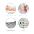 thumbnail image 6 of Kushies Change Pad Fitted Sheet with Slits for Safety Straps Flannel, Lattice Blue, 6 of 7