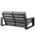 thumbnail image 6 of Lounge Loveseat Sofa, Gray, Aluminum, Outdoor Patio Balcony Cafe Bistro Garden Hospitality Restaurant, Modern Contemporary, HB37964, 6 of 9