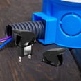 thumbnail image 3 of Raindrops 2Pcs Toggle Switch Protective Cover Plate Black Sturdy Plastic Iron Material, 3 of 8