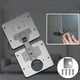 thumbnail image 3 of Placa de reparación de bisagras de gabinete, kit de reparación de bisagras de gabinete de cocina de acero inoxidable Placa + 4 tornillos, 3 of 9
