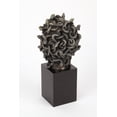 thumbnail image 3 of Veronese Design Cast Bronze Resin Medusa Head Figure on Plinth Bust Sculpture Painted Accent Art, 3 of 3
