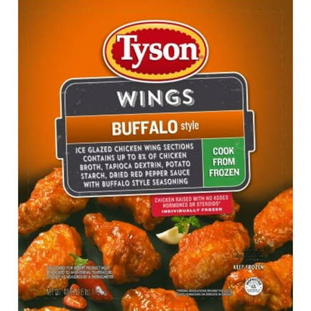 frozen hot wings walmart tyson uncooked buffalo style seasoned wings sections 2 5 frozen hot wings walmart tyson uncooked buffalo style seasoned wings sections 2 5