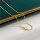 thumbnail image 5 of Cadena simple de plata de ley S925 bañada en oro de 18 quilates con forma de cruz y ondas de agua, cadena de clavícula múltiple con cuerpo lateral, 5 of 5
