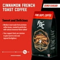 thumbnail image 4 of Fire Department Coffee Cinnamon French Toast Medium Roast Premium Whole Bean Coffee, 12 oz, 4 of 7