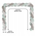 thumbnail image 2 of Almohada Almohada Ropa de cama 2M Almohada trenzada de cuatro hilos Sailing Gris Blanco Verde, 2 of 5