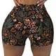 thumbnail image 2 of Fotbe Floral Shorts Sin Costuras – Shorts Deportivos de Cintura Alta para Mujer, Elásticos para Gimnasio, Yoga, Running o Ciclismo-Medium, 2 of 8