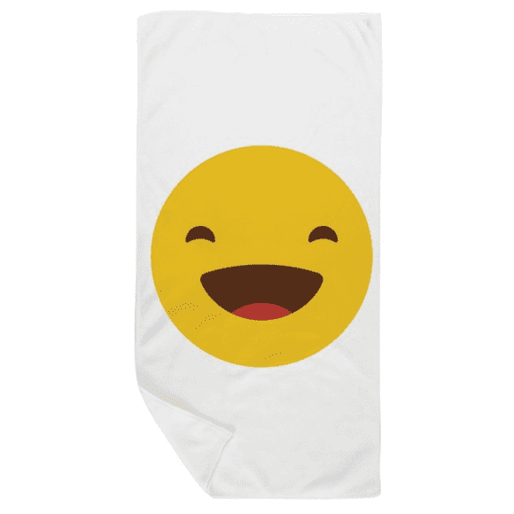 Laugh Jaune Mignon en Ligne Heureux Serviette de Bain Doux Gant de Toilette 35x70cm