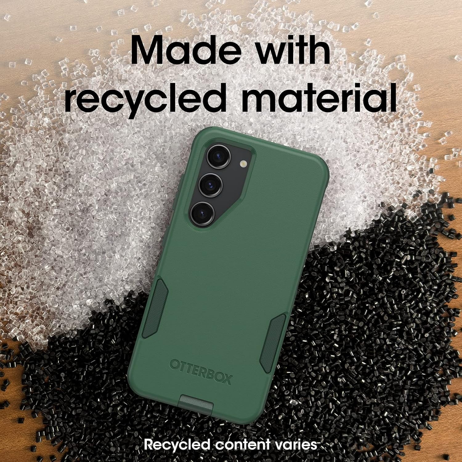OtterBox Galaxy S23 Commuter Series Case - TREES COMPANY Green, Slim & Tough, Pocket-friendly, with Port Protection