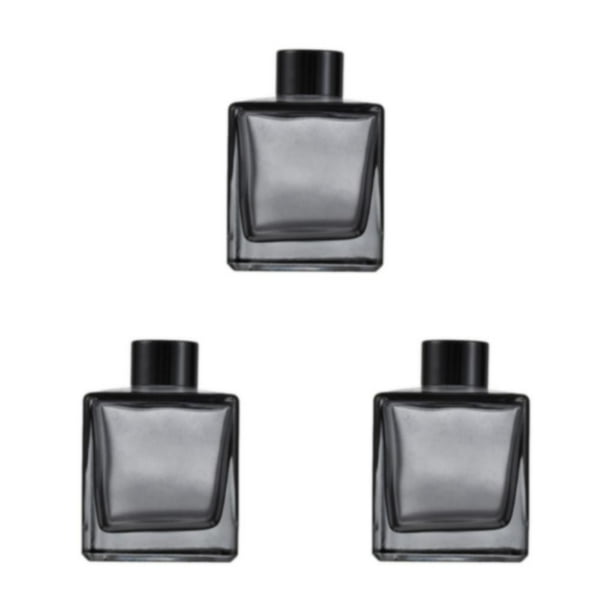 Difusores de Caña de Fragancia Bewildely Vidrio Cuadrado gris humo 200mL