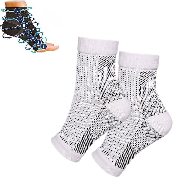 Calcetines de compresión ortopédicos para pies, soporte de tobillo, fascitis plantar, agarre, fútbol, fitness, 1 par