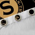 thumbnail image 4 of Manfei Initial Letter S Black Out Curtains, Black Gold Monogrammed Curtains Pack of 2 (42x63 Each), Retro Tribal Aztec Geometric Bedroom Curtains, Curtains Blackout Home Decor, 4 of 6