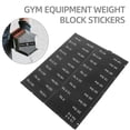 thumbnail image 3 of 2 Sheets Weight Block Sticker Labels For Gym Equipment High Adhesive Number Stickers For Easy Identification Indoor Fitness Stickers For Weightlifting Racks Kettlebells Dumbbell Racks, 3 of 7