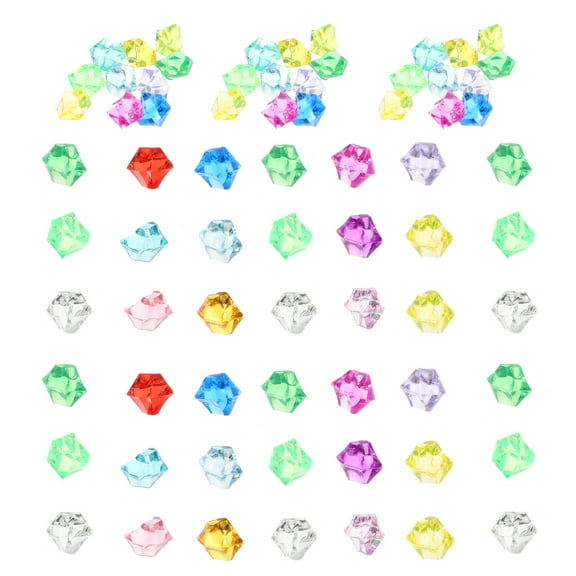 1 Pack Colored Fake Ice Cubes Crushed Ice DIY Crushed Ice Rocks for Party Decoration Vase Filler Mixed Color