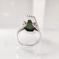 thumbnail image 4 of Green Copper Turquoise Ring, Natural Turquoise Ring, December Birthstone, Womens Ring, Coffin Ring, 925 Sterling Silver, Christmas, Handmade, Statement Jewelry, Coffin Shape Gemstone Ring, 4 of 6