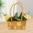 thumbnail image 4 of HILABEE Rattan Flower Basket Rattan Woven Basket, Flower Arrangement Empty Flower Girl Basket, Wicker Storage Basket, for Home Garden, 4 of 8