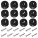 thumbnail image 1 of Pies de tabla de cortar Uxcell, 12 paquetes de almohadillas antideslizantes con tornillos de acero inoxidable (0.17"Wx0.35"H), 1 of 6