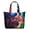 Cute, variant on Cute Space-Themed Travel Tote Bag with Planets, Aliens, Spacecraft Artwork Large Capacity Weekender Bag with Multiple Pockets for Weekend Getaways Fitness